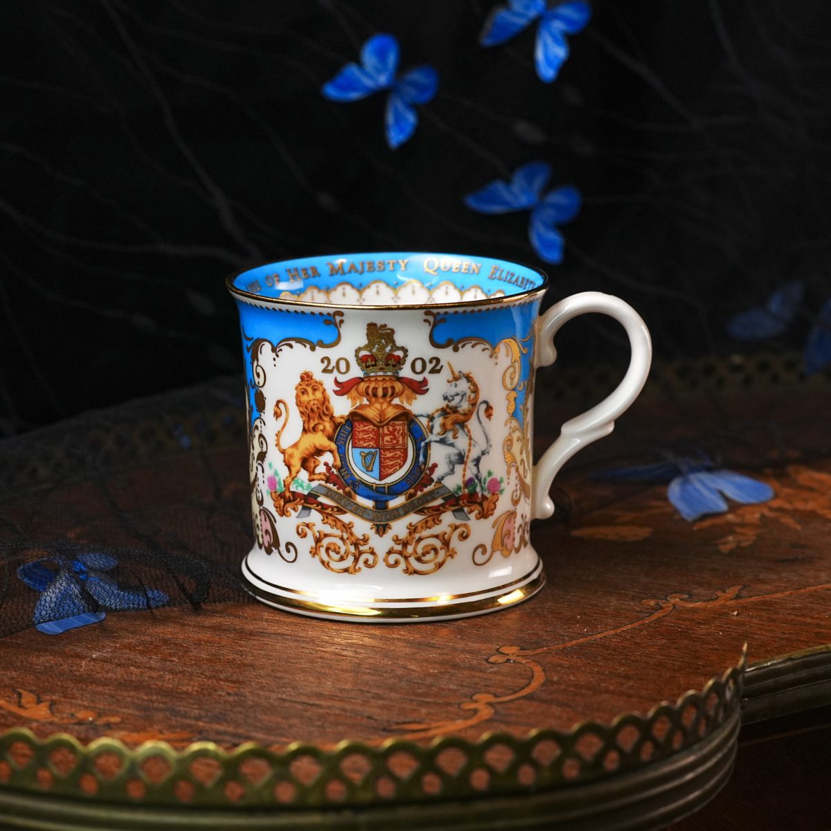 Vintage Royal Collection Golden Jubilee Mug Queen Elizabeth II photo 2