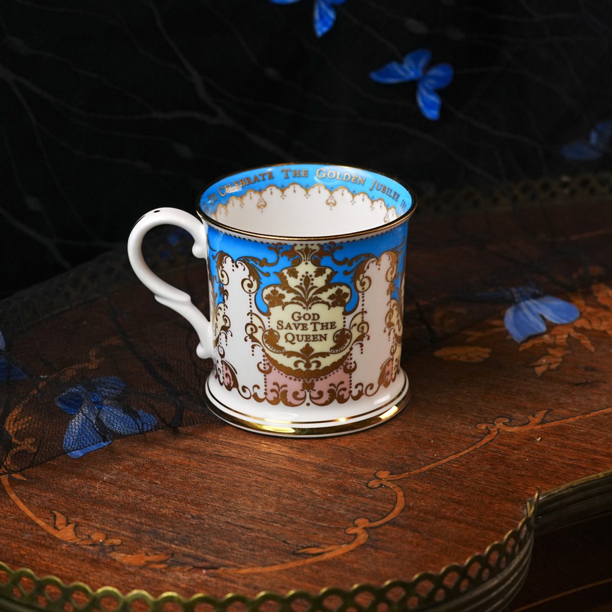 Vintage Royal Collection Golden Jubilee Mug Queen Elizabeth II photo 4