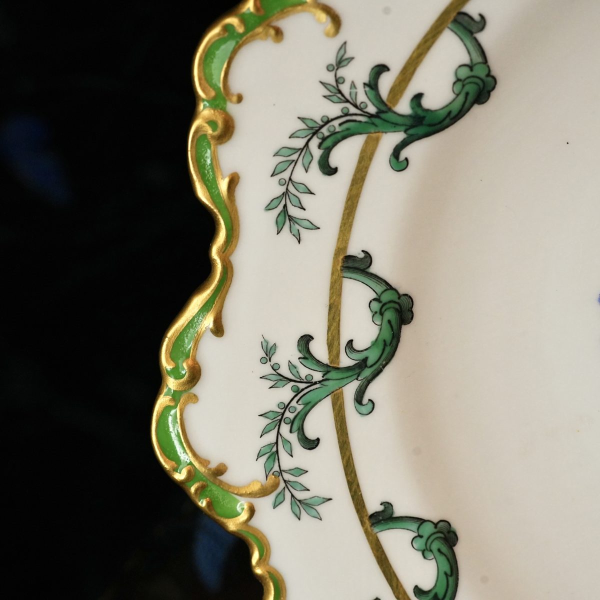 Antique Royal Crown Derby Hand Painted Dessert Plate photo 3
