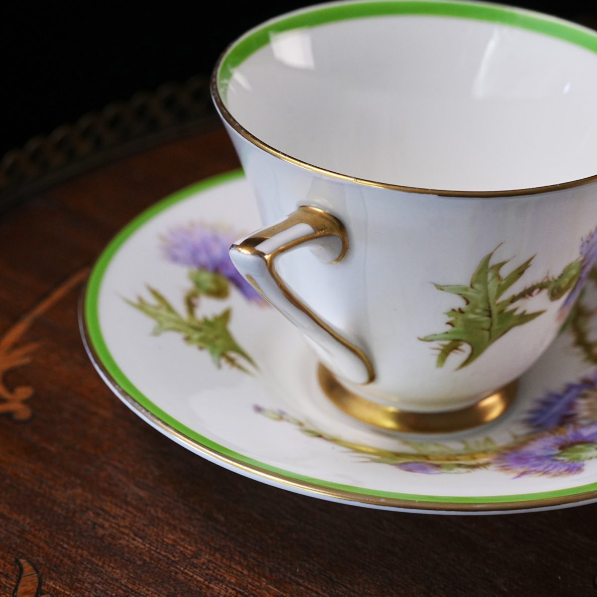 Vintage Royal Doulton Glamis Thistle Teacup & Saucer photo 3