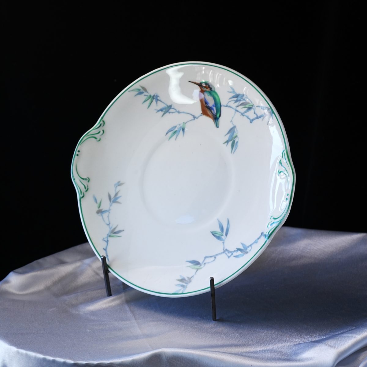 Antique Royal Doulton Kingfisher Cake Plate photo 2