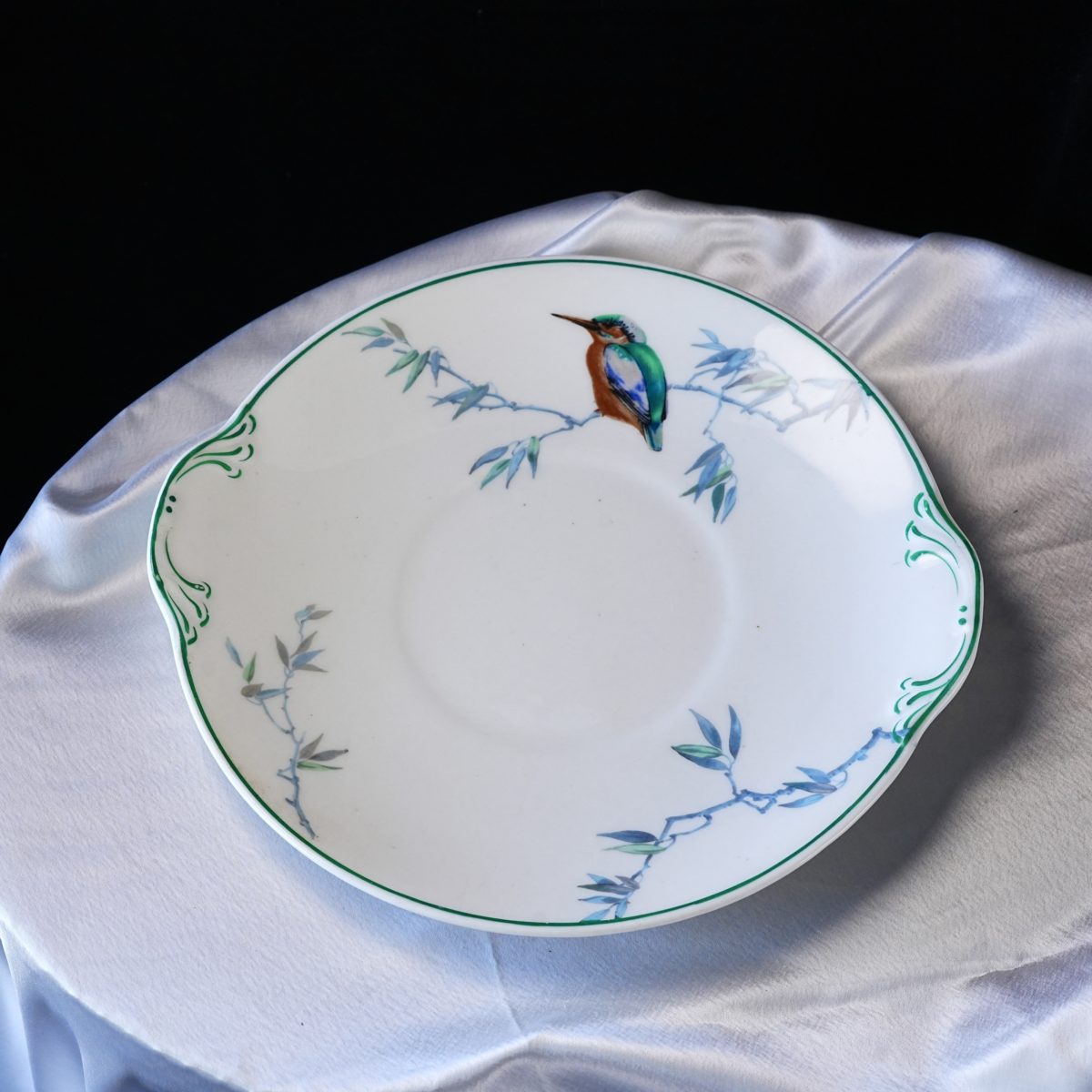 Antique Royal Doulton Kingfisher Cake Plate photo 4