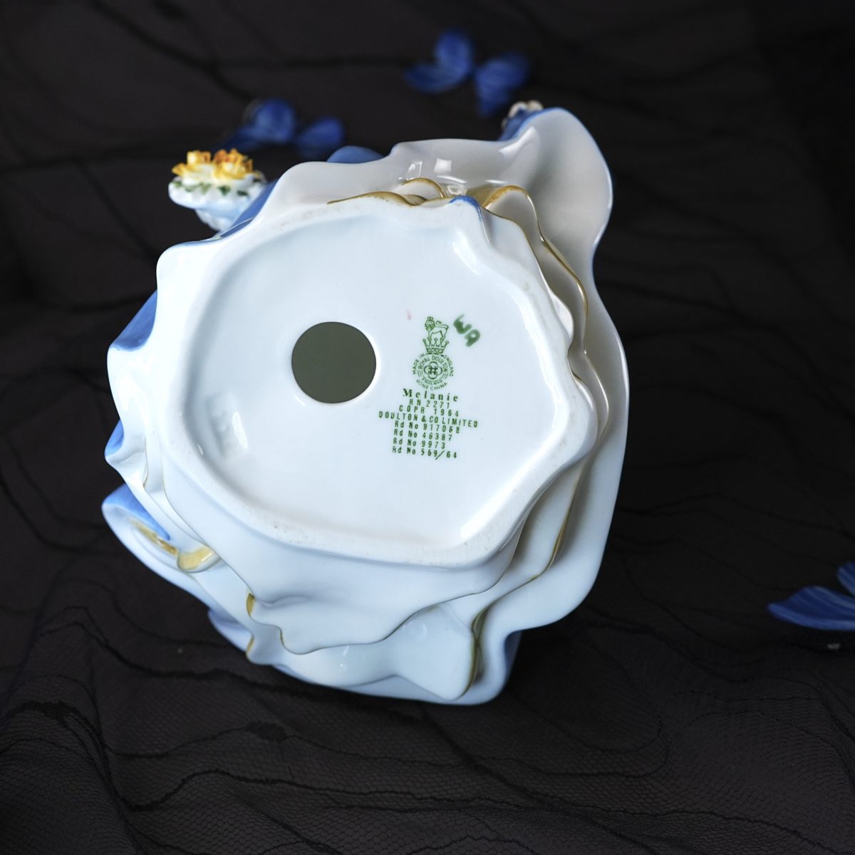 Maker's mark on the base of Vintage Royal Doulton Melanie HN 2271 Figurine