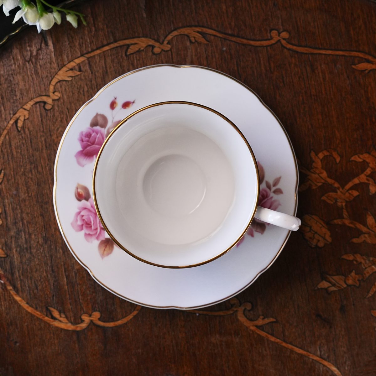 Vintage Royal Grafton Pink Rose Teacup and Saucer photo 5