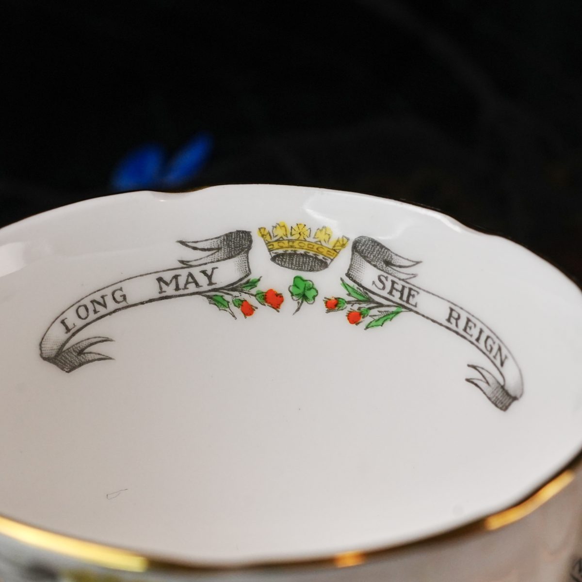 Vintage Royal Stafford Coronation Teacup Saucer Queen Elizabeth II photo 3