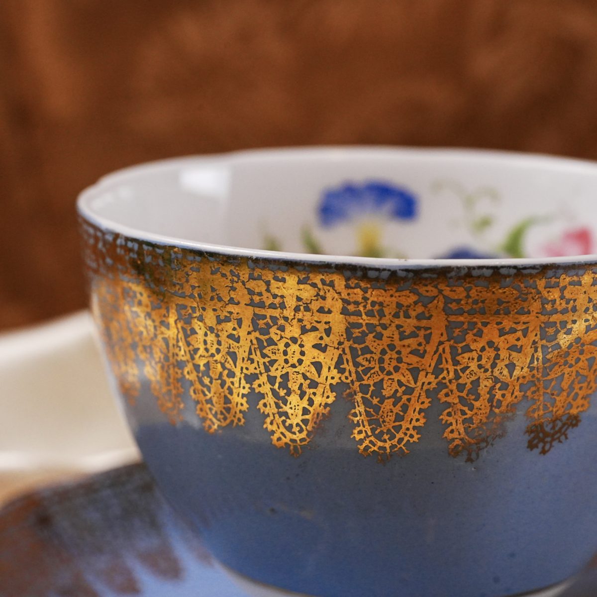 Vintage Royal Tuscan Powder Blue Teacup & Saucer photo 2