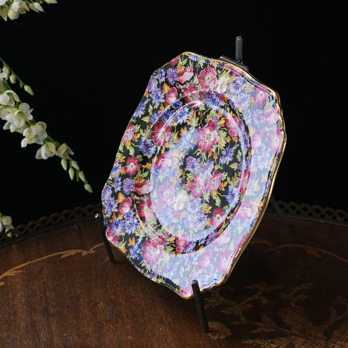 Vintage Royal Winton Majestic Chintz Tea Trio photo 2