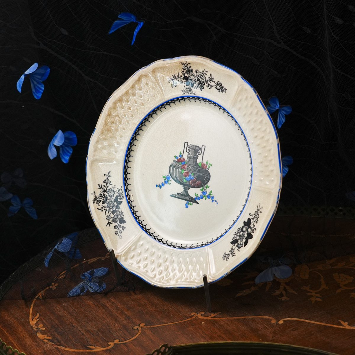Antique Royal Worcester Crown Ware Dinner Plate photo 4
