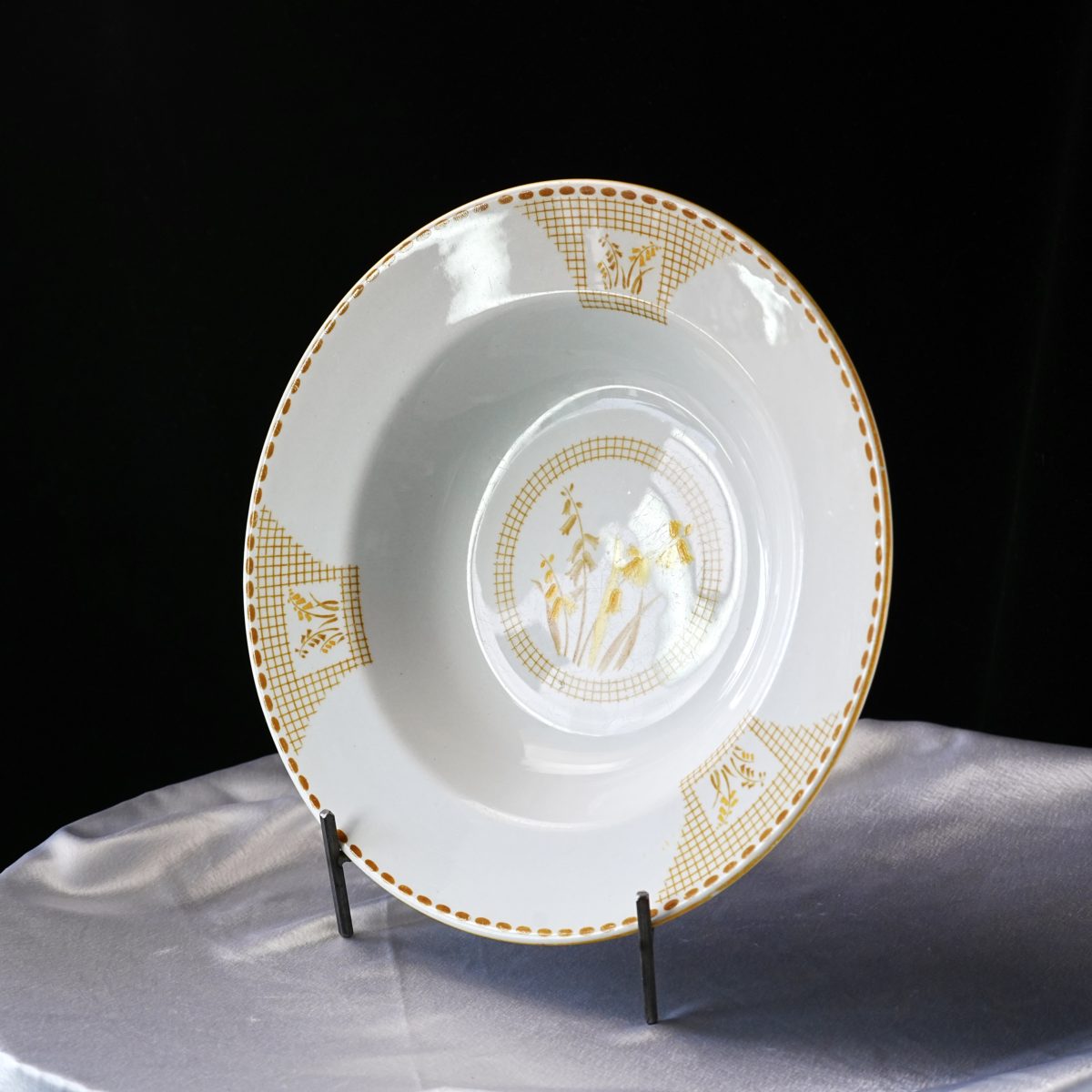 Vintage Shelley Art Deco Rim Soup Bowl photo 2