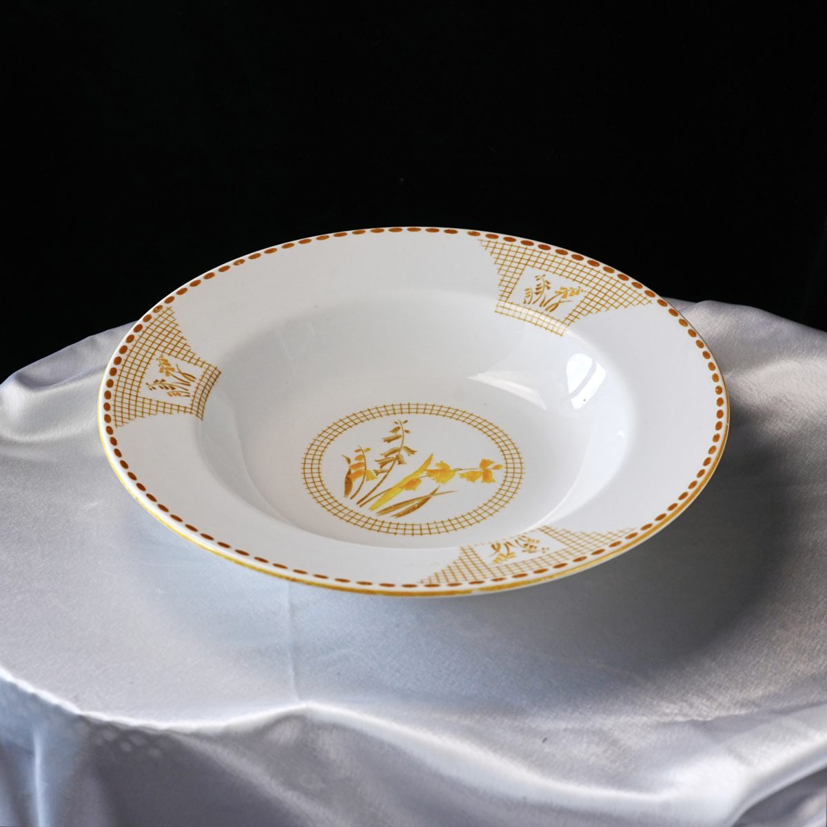 Vintage Shelley Art Deco Rim Soup Bowl photo 5