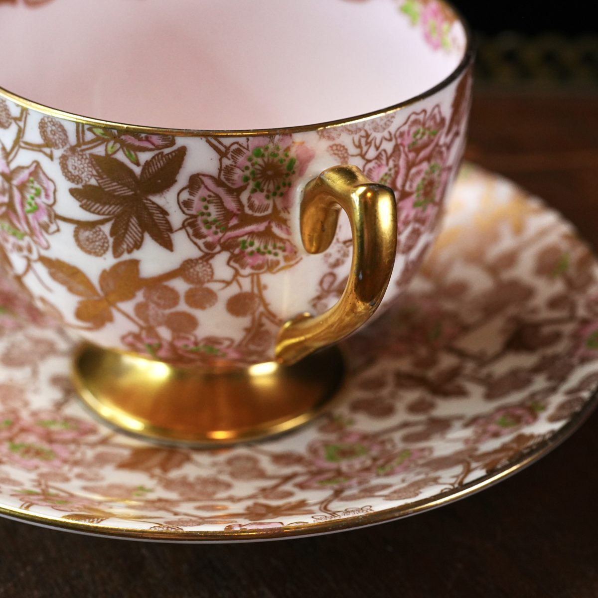 Vintage Shelley Bramble Chintz Teacup and Saucer photo 3