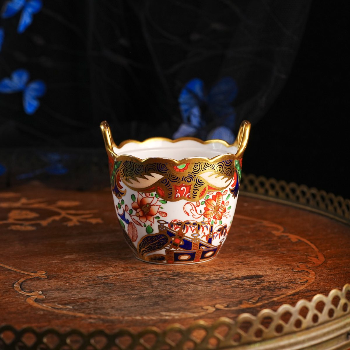 Antique Imari Cache Pot Attributed to Spode photo 2