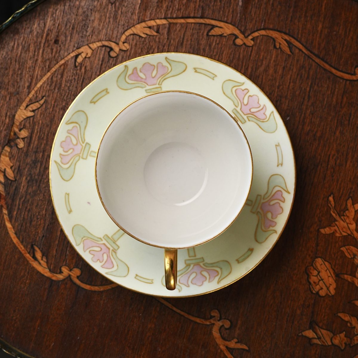 Antique Limoges Teacup & Saucer photo 2