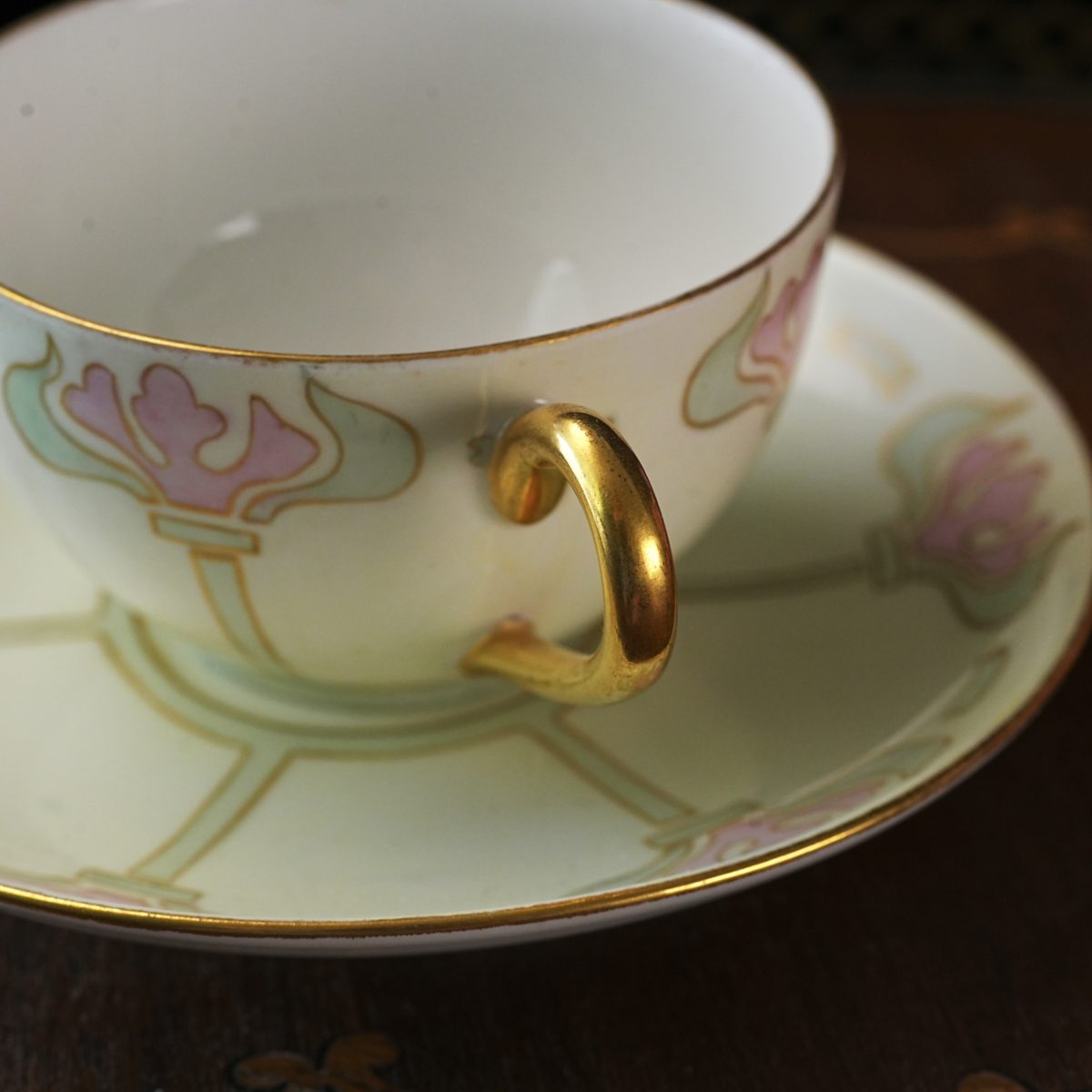 Antique Limoges Teacup & Saucer photo 3