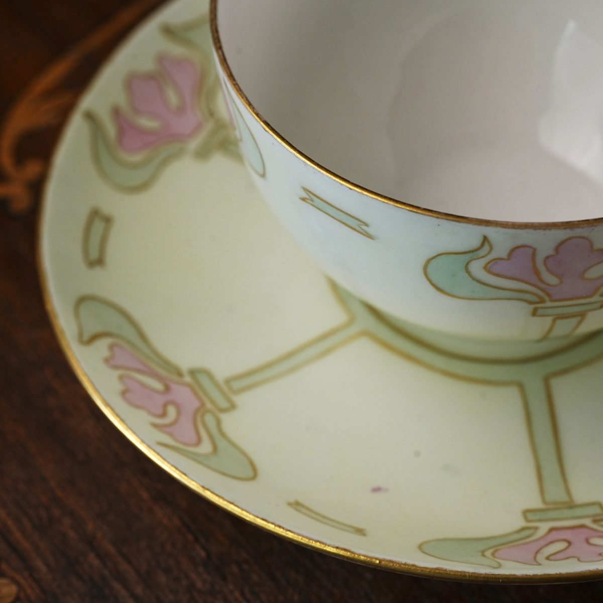Antique Limoges Teacup & Saucer photo 4