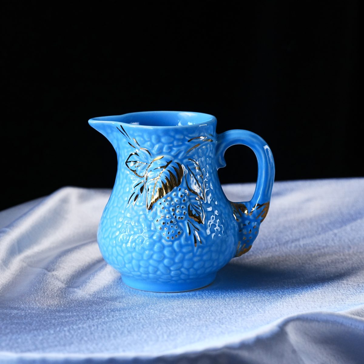 Vintage Wade Golden Turquoise Pitcher & Sugar Bowl Set photo 4