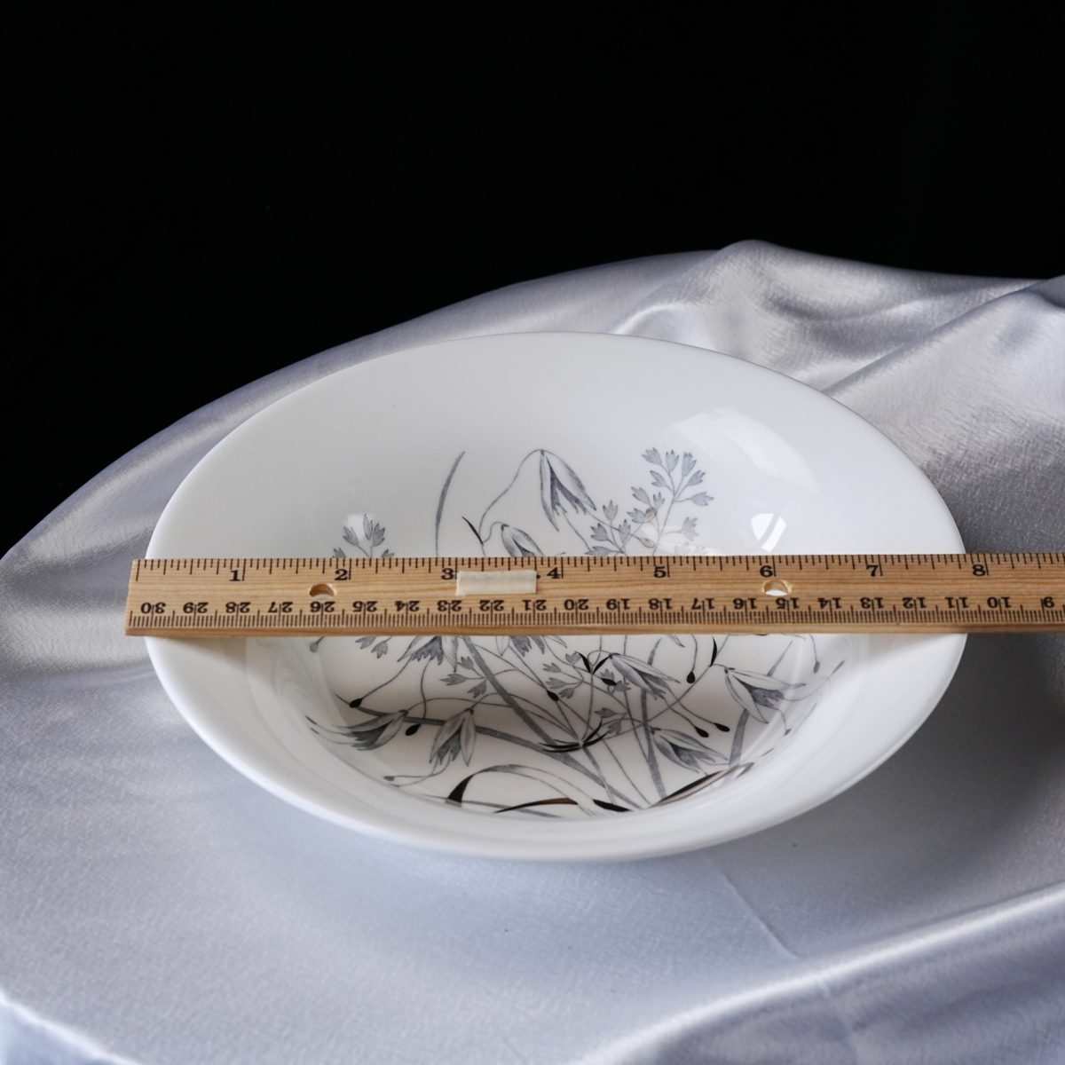 Vintage Wedgwood Bone China Wild Grasses Bowl photo 5