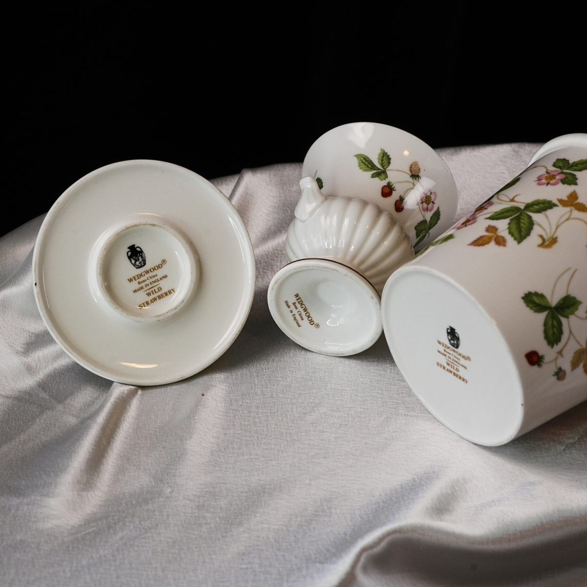 Maker's mark on the base of Vintage Wedgwood Wild Strawberry